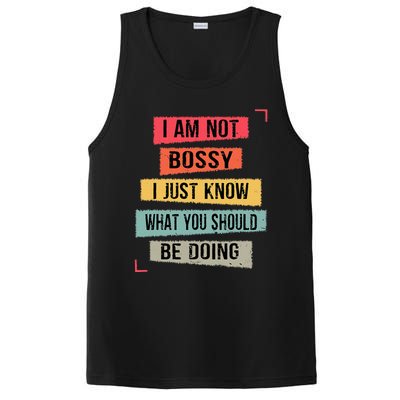 I Am Not Bossy I Just Know What You Should Be Doing Funny PosiCharge Competitor Tank