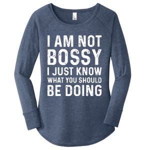 I Am Not Bossy I Just Know What You Should Be Doing Funny Women's Perfect Tri Tunic Long Sleeve Shirt