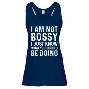 I Am Not Bossy I Just Know What You Should Be Doing Funny Ladies Essential Flowy Tank