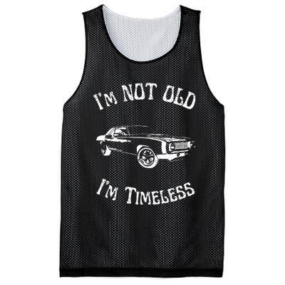 I Am Not Old Just Timeless Fathers Mesh Reversible Basketball Jersey Tank