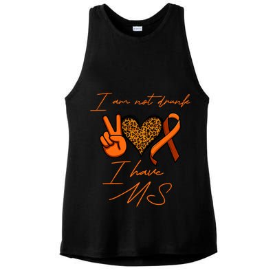 I Am Not Drunk I Have Ms Gift Ladies PosiCharge Tri-Blend Wicking Tank