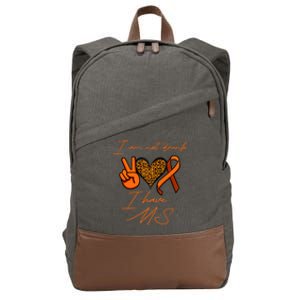 I Am Not Drunk I Have Ms Gift Cotton Canvas Backpack