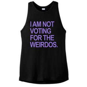 I Am Not Voting For The Weirdos Ladies PosiCharge Tri-Blend Wicking Tank