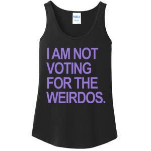 I Am Not Voting For The Weirdos Ladies Essential Tank