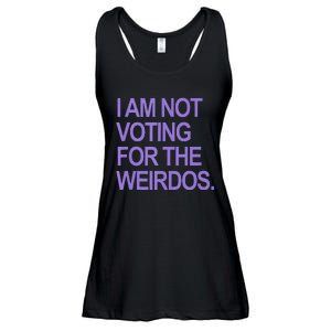 I Am Not Voting For The Weirdos Ladies Essential Flowy Tank