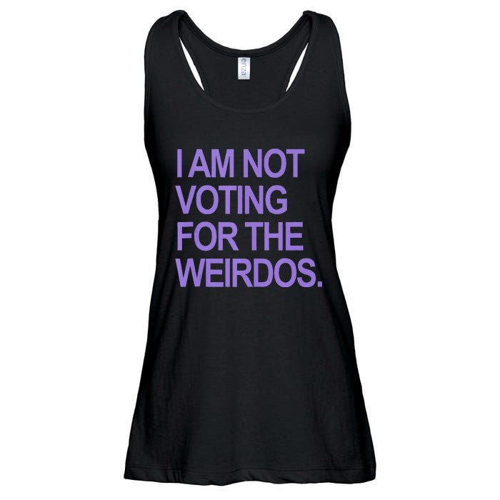 I Am Not Voting For The Weirdos Ladies Essential Flowy Tank