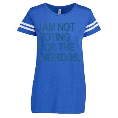 I Am Not Voting For The Weirdos Enza Ladies Jersey Football T-Shirt