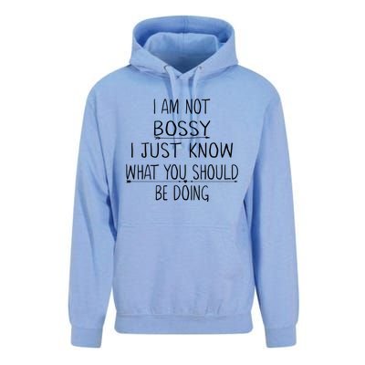 I Am Not Bossy I Just Know What You Should Be Doing Funny Unisex Surf Hoodie