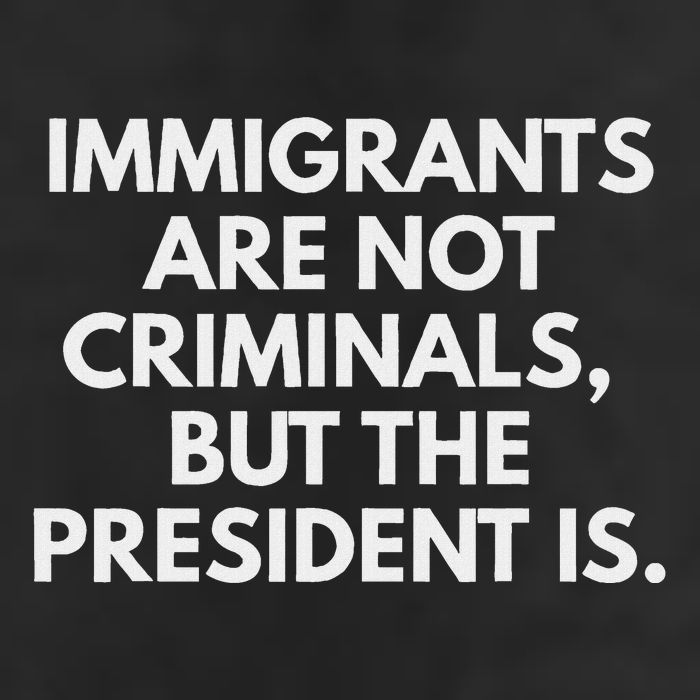 Immigrants Are Not Criminals But The President Is Adult Drive Performance Visor