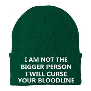 I Am Not The Bigger Person I Will Curse Your Bloodline Knit Cap Winter Beanie