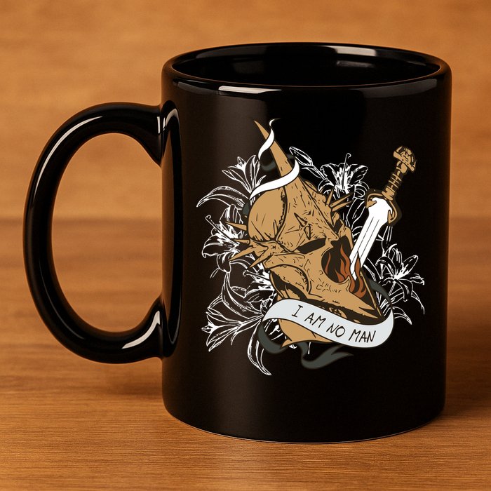 I Am No Man Eowyn Book Lover Gift Lotr 11oz C Handle Ceramic Mug