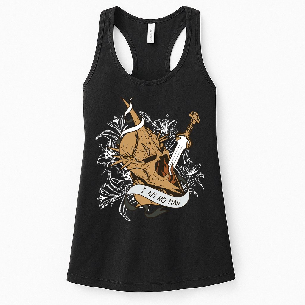 I Am No Man Eowyn Book Lover Gift Lotr Womens Tank Top