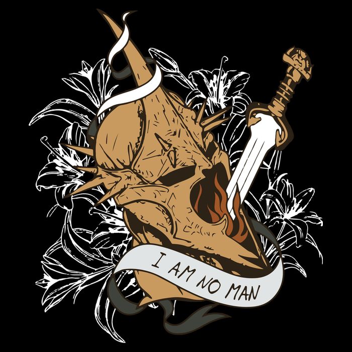 I Am No Man Eowyn Book Lover Gift Lotr Baby Bodysuit