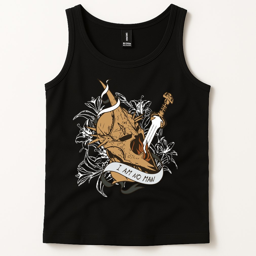 I Am No Man Eowyn Book Lover Gift Lotr Tank Top