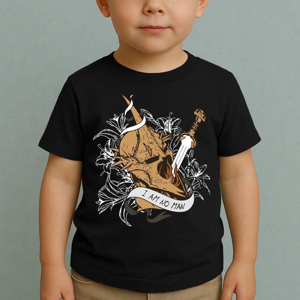 I Am No Man Eowyn Book Lover Gift Lotr Toddler T-Shirt