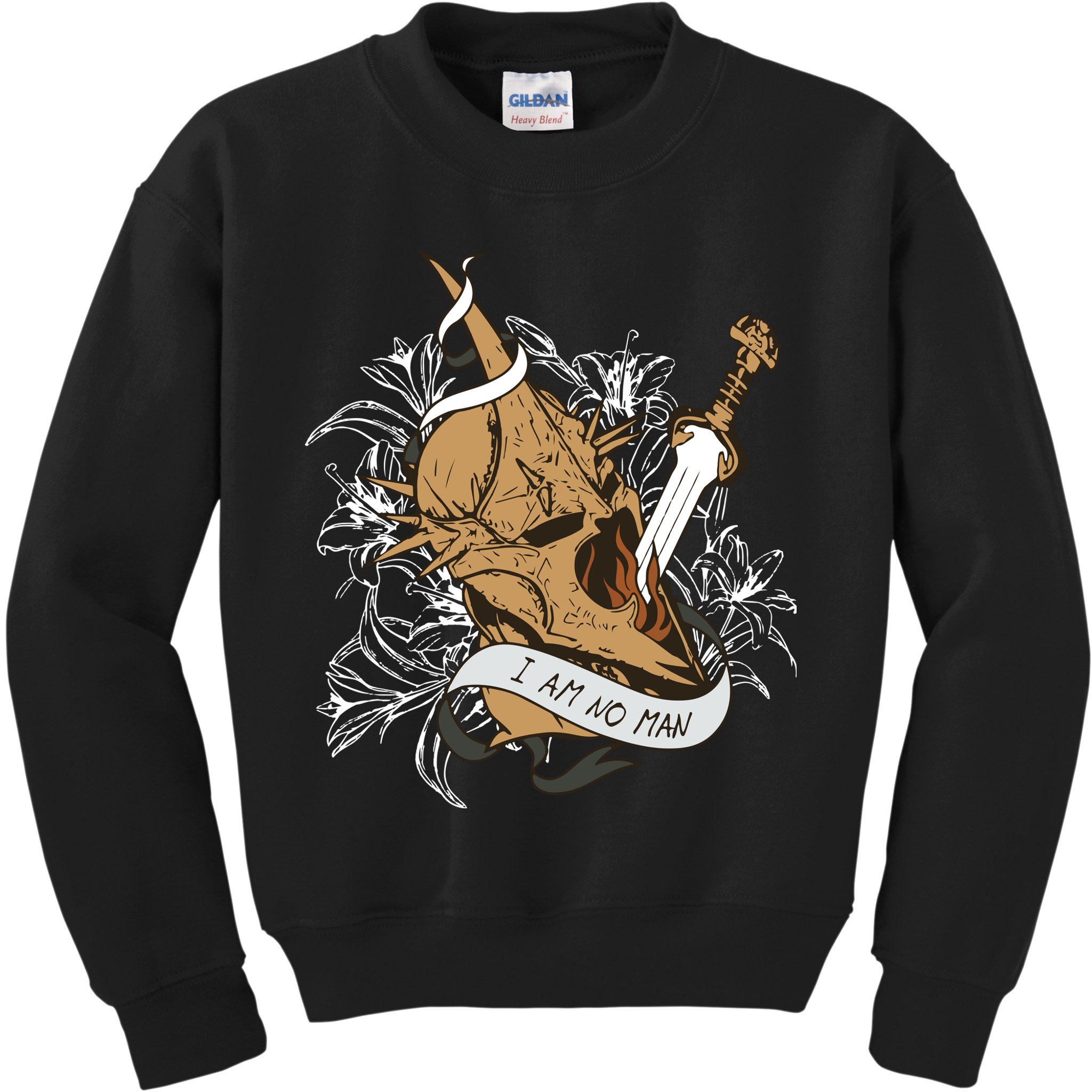 I Am No Man Eowyn Book Lover Gift Lotr Kids Sweatshirt