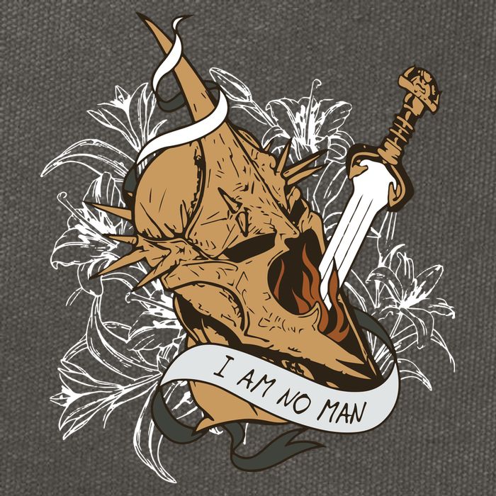 I Am No Man Eowyn Book Lover Gift Lotr Cotton Canvas Backpack