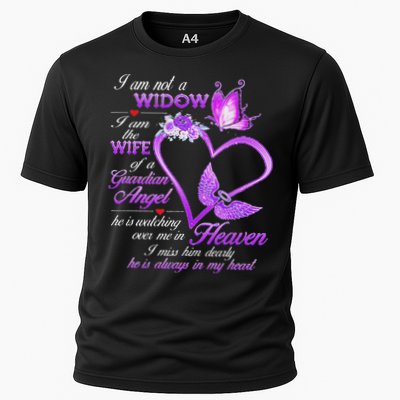 I Am Not A Widow I Am The Wife Of A Guardian Angel Butterfly Performance Shirt