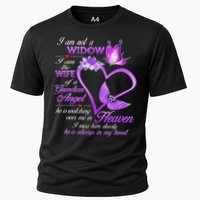 I Am Not A Widow I Am The Wife Of A Guardian Angel Butterfly Cooling Performance Crew T-Shirt