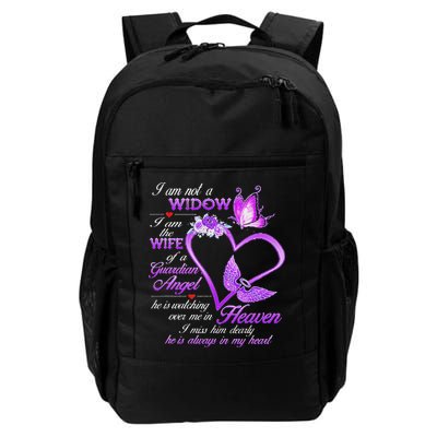 I Am Not A Widow I Am The Wife Of A Guardian Angel Butterfly Backpack