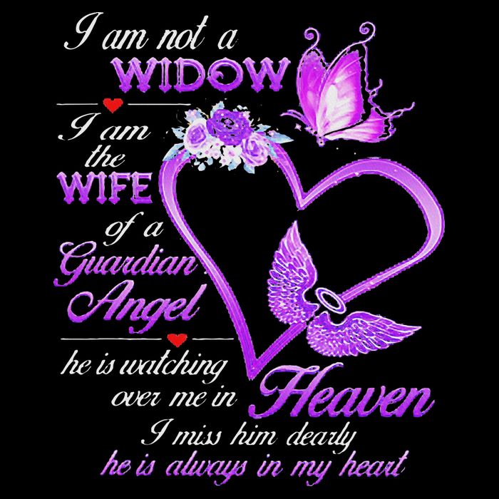 I Am Not A Widow I Am The Wife Of A Guardian Angel Butterfly Bucket Hat