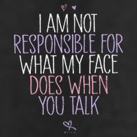 I Am Not Responsible For What My Face Does When You Talk Knit Cap Winter Beanie