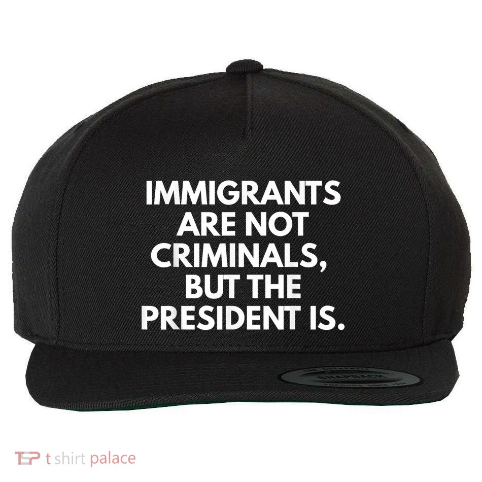 Immigrants Are Not Criminals But The President Is Wool Snapback Cap