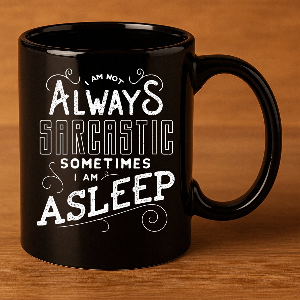 I Am Not Always Sarcastic Sometimes I Am Asleep Gift 11oz C Handle Ceramic Mug