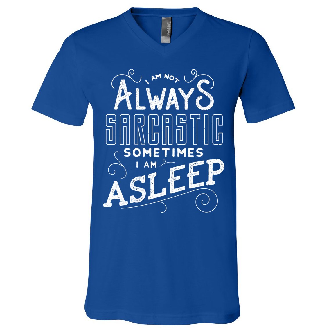 I Am Not Always Sarcastic Sometimes I Am Asleep Gift V-Neck T-Shirt