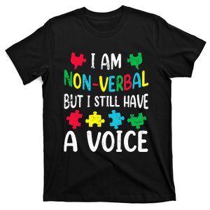 I Am Nonverbal Autism Awareness Neurodiversity Acceptance T-Shirt