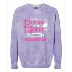 I'm A Nurse Mom Essential Gift For Mother's Day Colorblast Crewneck Sweatshirt