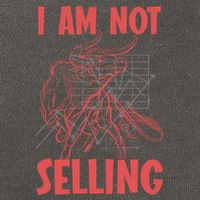 I Am Not Selling Gift Cotton Canvas Backpack