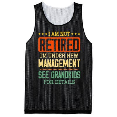 I Am Not Retired IM Under New Managet See Grands Mesh Reversible Basketball Jersey Tank