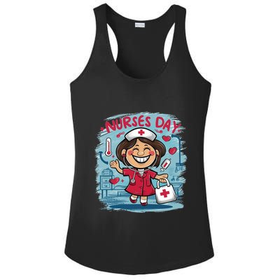 International And National Nurses Day Happy Nurses Day Gift Ladies PosiCharge Competitor Racerback Tank
