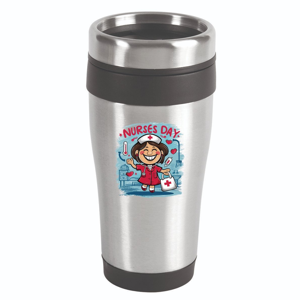 International And National Nurses Day Happy Nurses Day Gift 16oz Travel Tumbler
