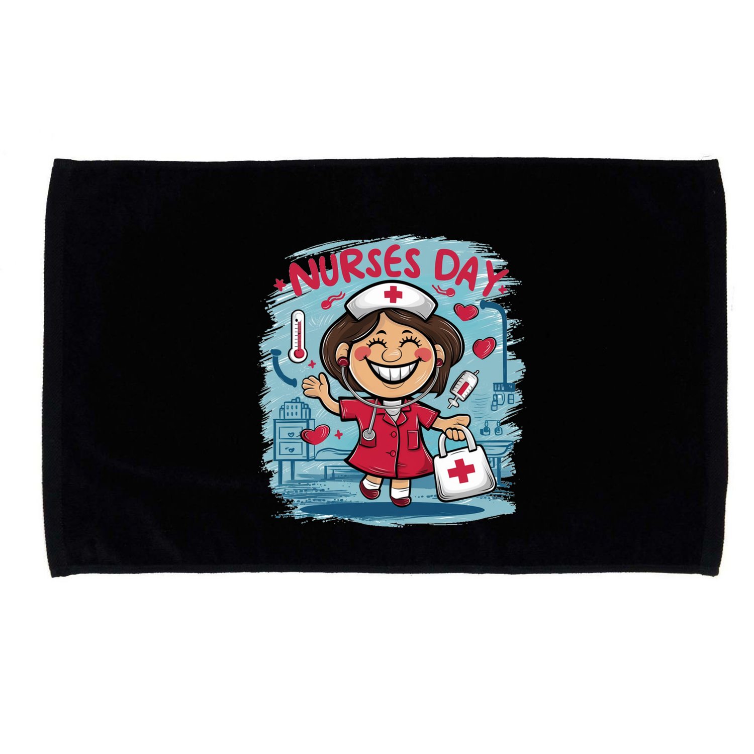International And National Nurses Day Happy Nurses Day Gift Microfiber Hand Towel