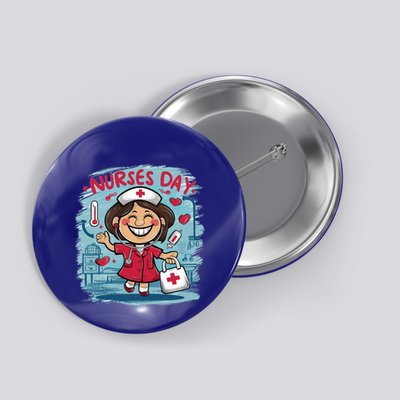 International And National Nurses Day Happy Nurses Day Gift Button