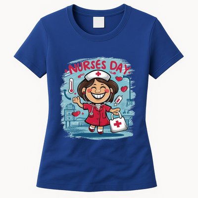 International And National Nurses Day Happy Nurses Day Gift Womens T-Shirt