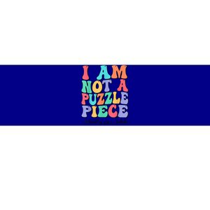 I Am Not A Puzzle Piece Actually Autistic Autism Awareness Bumper Sticker