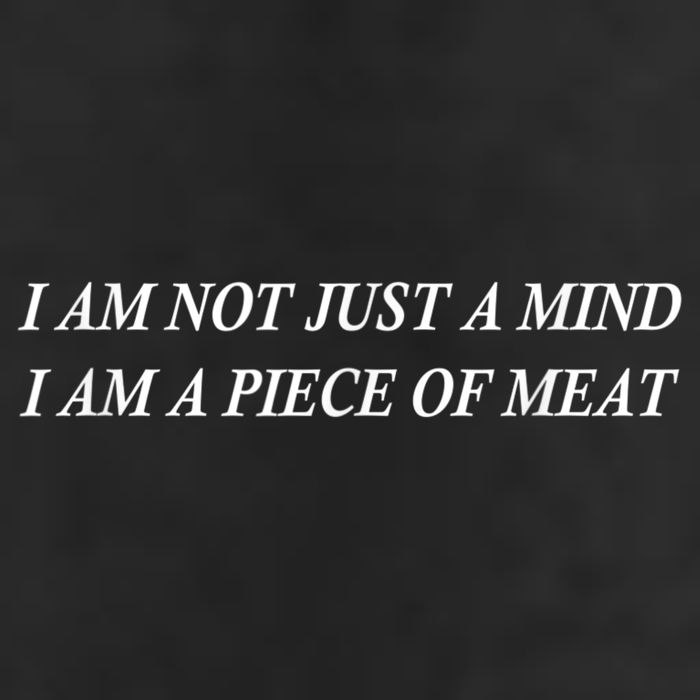 I Am Not Just A Mind I Am A Piece Of Meat Golf Towel