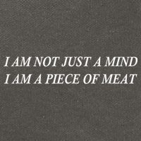 I Am Not Just A Mind I Am A Piece Of Meat Cotton Canvas Backpack