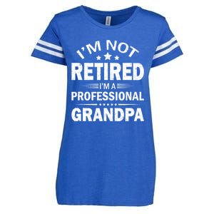 I Am Not Retired I'm A Professional Grandpa Gift For Grandpa Enza Ladies Jersey Football T-Shirt