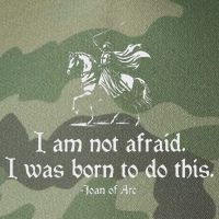 I Am Not Afraid. I Was Born To Do This. Joan Of Arc Quote Legacy Tie Dye Trucker Hat