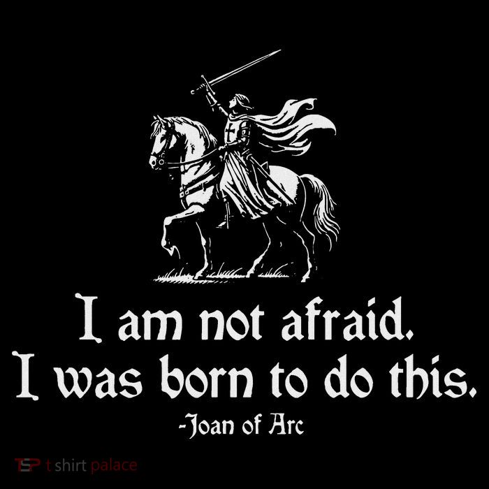 I Am Not Afraid. I Was Born To Do This. Joan Of Arc Quote Stripe Pom Pom Beanie