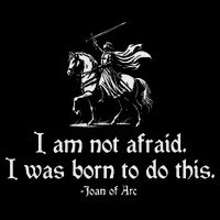 I Am Not Afraid. I Was Born To Do This. Joan Of Arc Quote Sustainable Bucket Hat