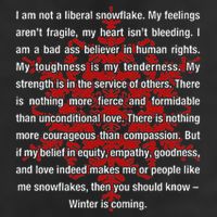 I Am Not A Liberal Snowflake Formidable Love Quote Garment-Dyed Fleece Hoodie