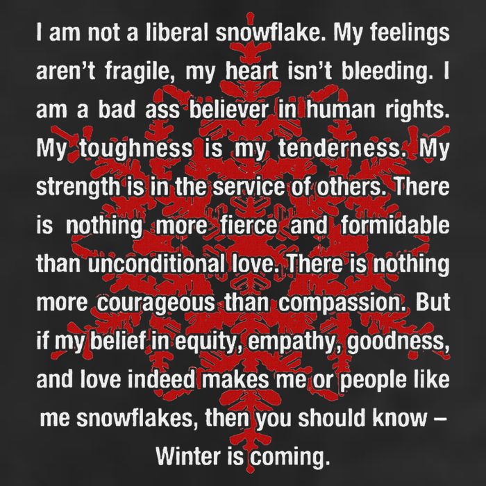 I Am Not A Liberal Snowflake Formidable Love Quote Garment-Dyed Fleece Hoodie