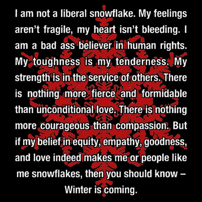 I Am Not A Liberal Snowflake Formidable Love Quote Drawstring Bag