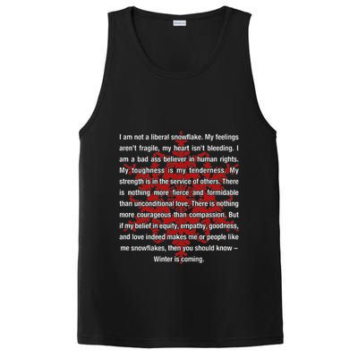 I Am Not A Liberal Snowflake Formidable Love Quote PosiCharge Competitor Tank