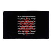 I Am Not A Liberal Snowflake Formidable Love Quote Microfiber Hand Towel